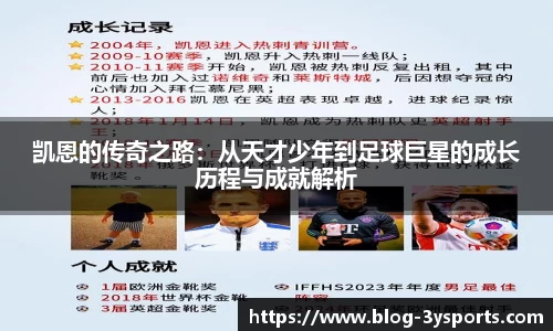 凯恩的传奇之路：从天才少年到足球巨星的成长历程与成就解析