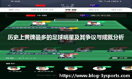 历史上黄牌最多的足球明星及其争议与成就分析